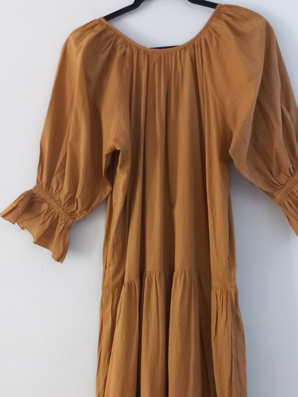 DAUGHTERS OF INDIA camel brown cotton dress - Picture 7 of 10